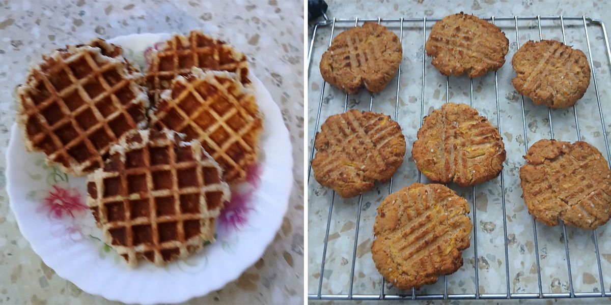 Хрустящие яблочные вафли и печенье: быстрый диетический рецепт с миндальной мукой