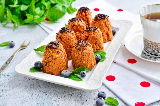 Пирожные Муравейник без выпечки