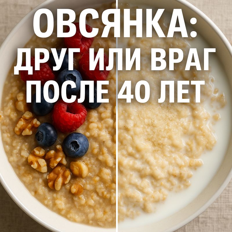 Овсянка после 40: друг или враг для здоровья?