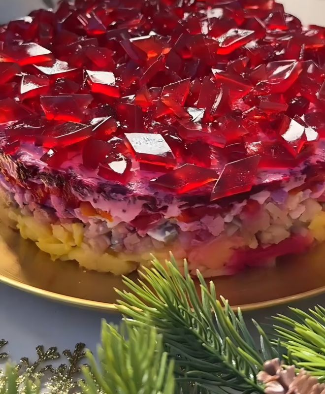 Селедка под шубой в новом свете: как украсить привычный салат