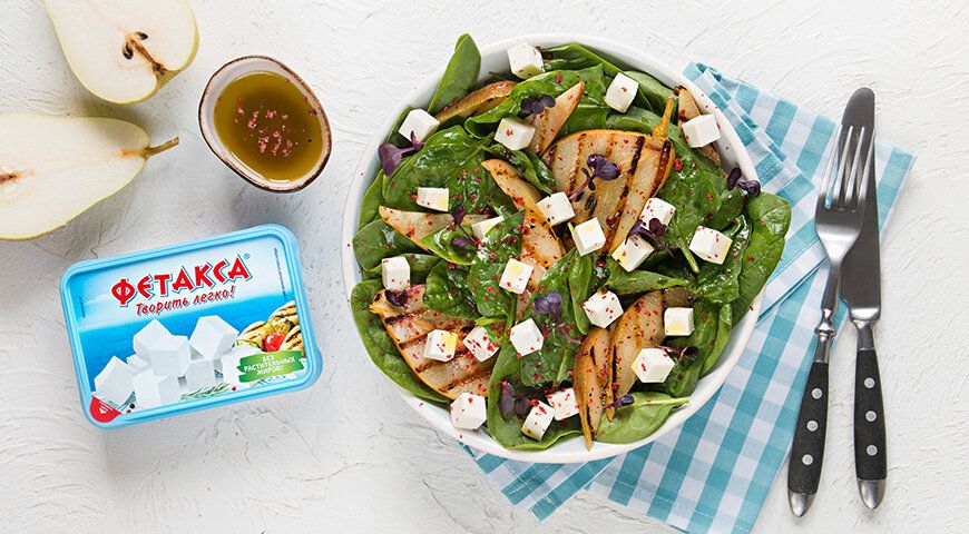 Нежный салат с грушами и фетаксой, который покорит ваши вкусовые рецепторы