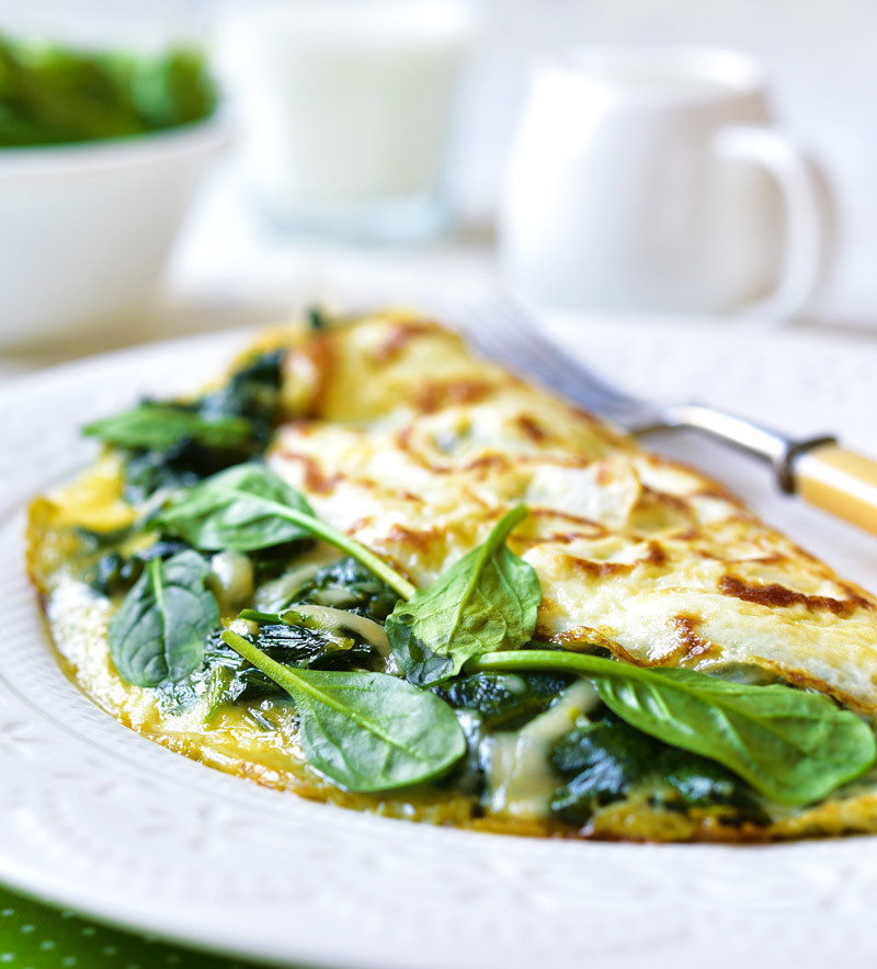 Пышный омлет со шпинатом: идеальный завтрак для счастья