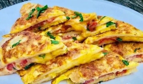 Лаваш и яичница: идеальное сочетание для быстрого перекуса