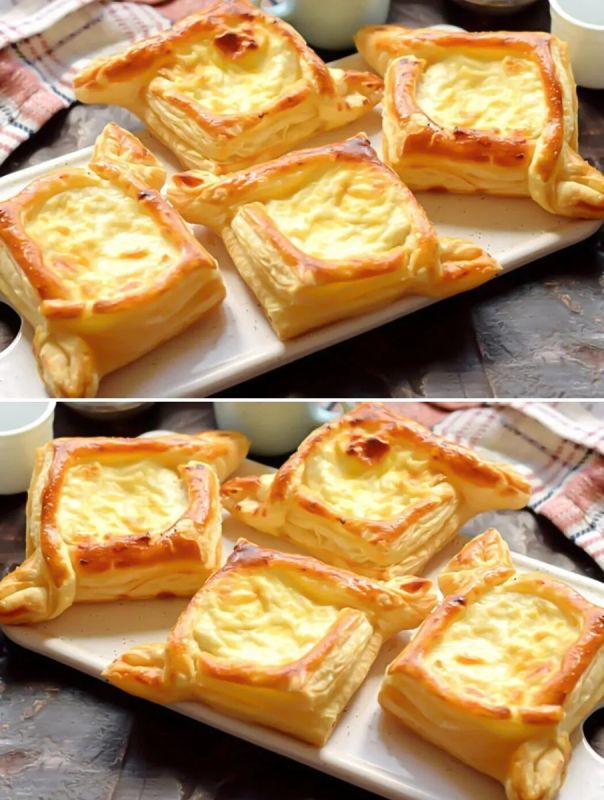 Легкие слоеные пирожки с творогом: просто и вкусно