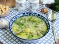 Ароматный и сытный чесночный суп с мясом