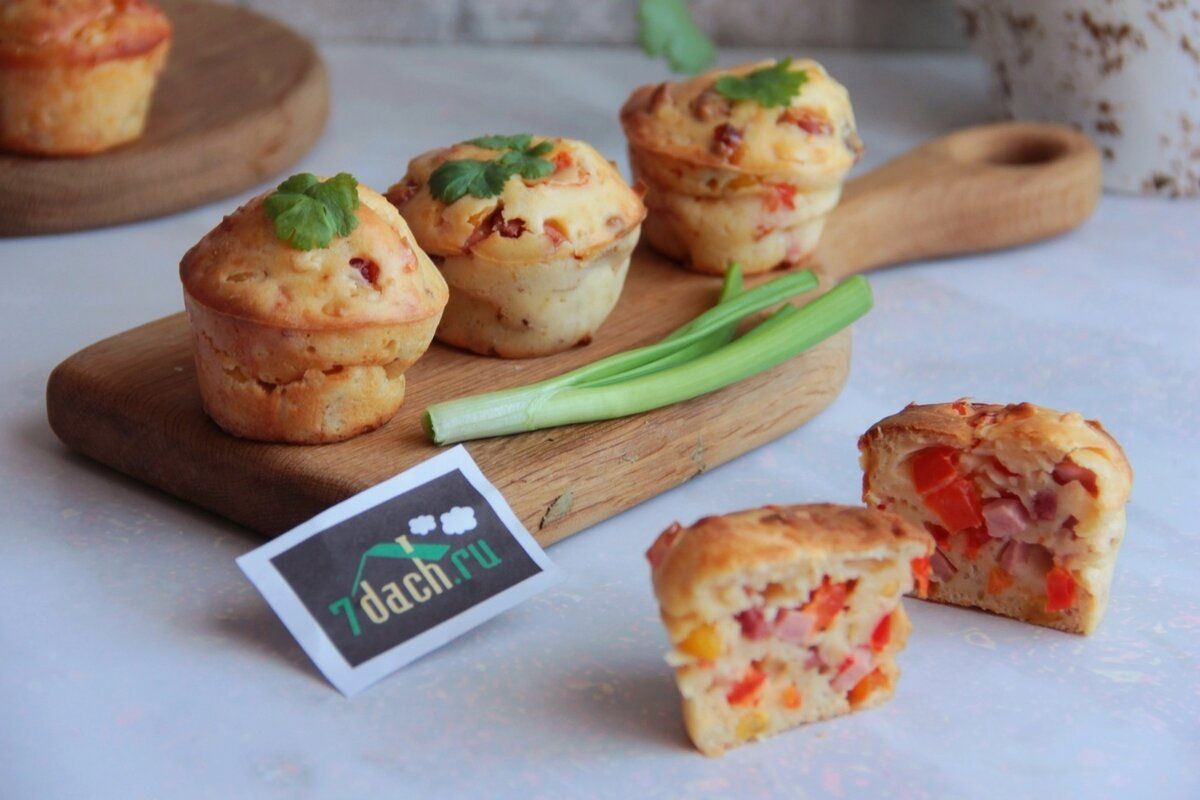 Нежные закусочные кексы с ветчиной: яркость и вкус на вашем столе